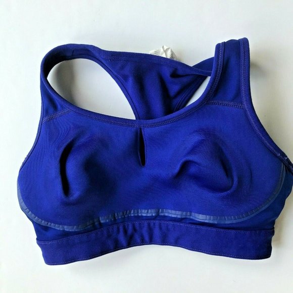 Fabletics Sylvia Sports Bra Size XXS Racerback Sapphire Blue High Impact - Picture 9 of 11